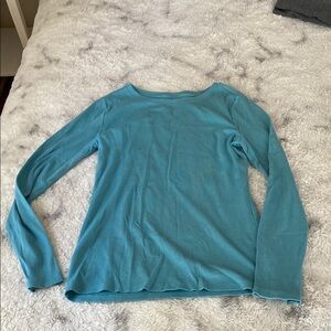 Time and Tru Blue Long Sleeve Tee